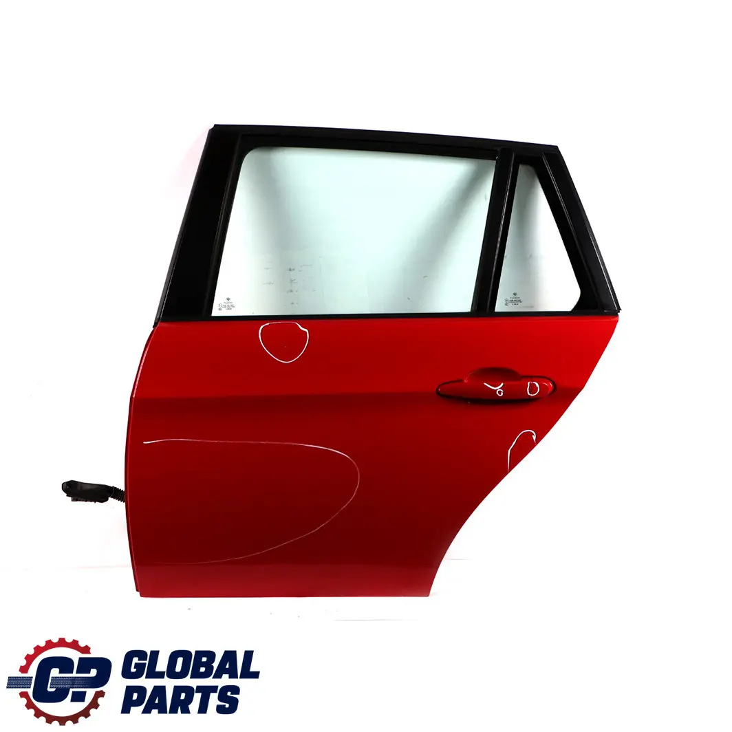Door Rear Left N/S Karmesinrot Crimson Red - A61 to BMW 3 Series E91 Touring 1 with Part number 7203675 BMW 3 Series E91 Touring 1 Door Rear Left N/S Karmesinrot Crimson Red - A61 - SKU 7203675-KAR1 - Part number 7203675
