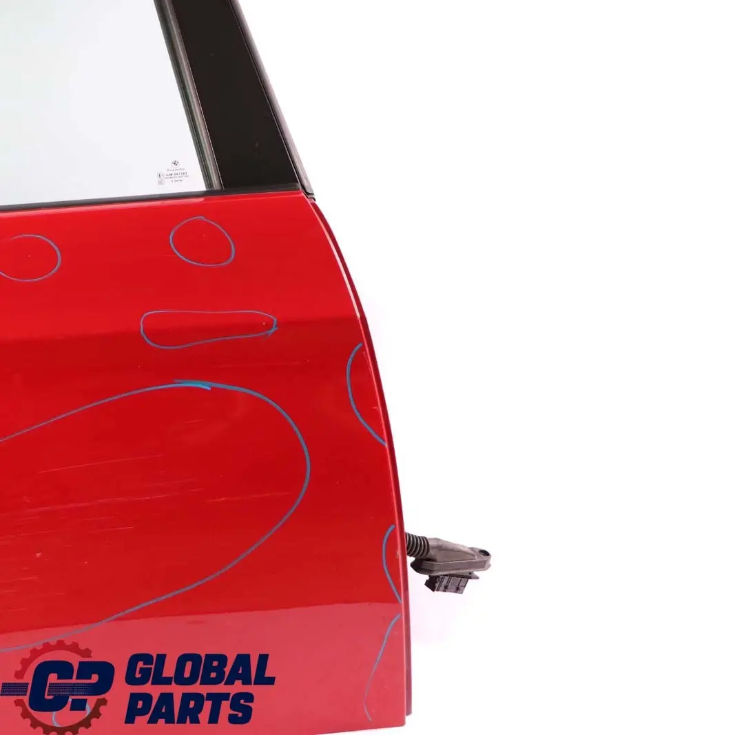 BMW 3 Series E91 Touring Door Rear Right O/S Karmesinrot Crimson Red - A61 - SKU 7203676-KAR - Part number 7203676
