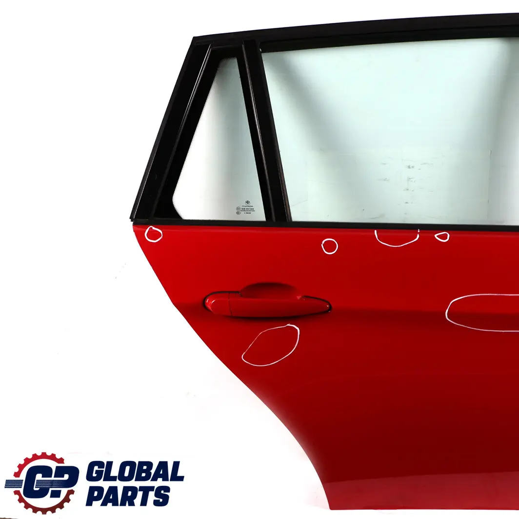 Door Rear Right O/S Karmesinrot Crimson Red - A61 to BMW 3 Series E91 Touring 1 with Part number 7203676 BMW 3 Series E91 Touring 1 Door Rear Right O/S Karmesinrot Crimson Red - A61 - SKU 7203676-KAR1 - Part number 7203676