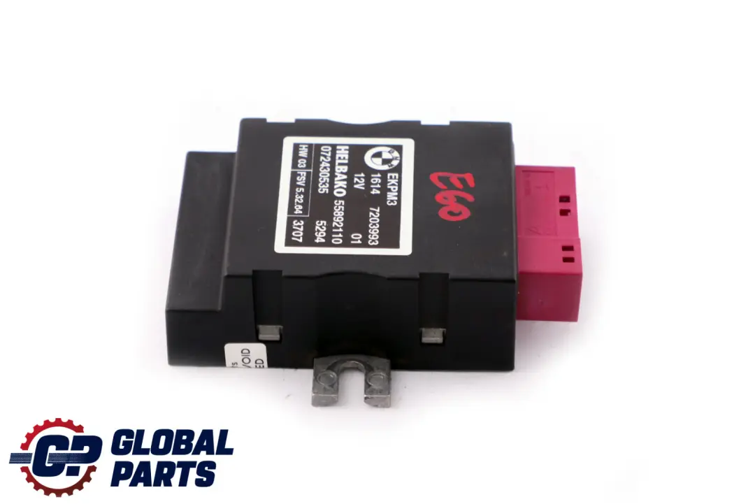 BMW E60 E61 E63 E81 E87 E90 Control Unit For Fuel Pump ECU - SKU 7203993 - Part number 7203993