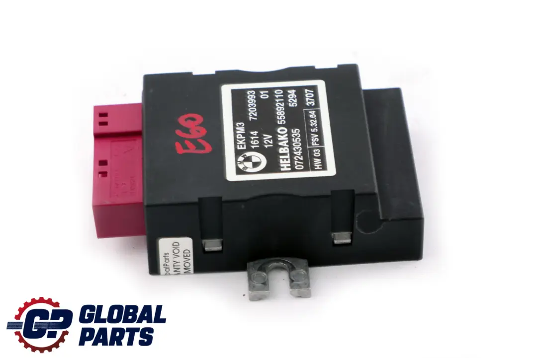 BMW E60 E61 E63 E81 E87 E90 Control Unit For Fuel Pump ECU - SKU 7203993 - Part number 7203993