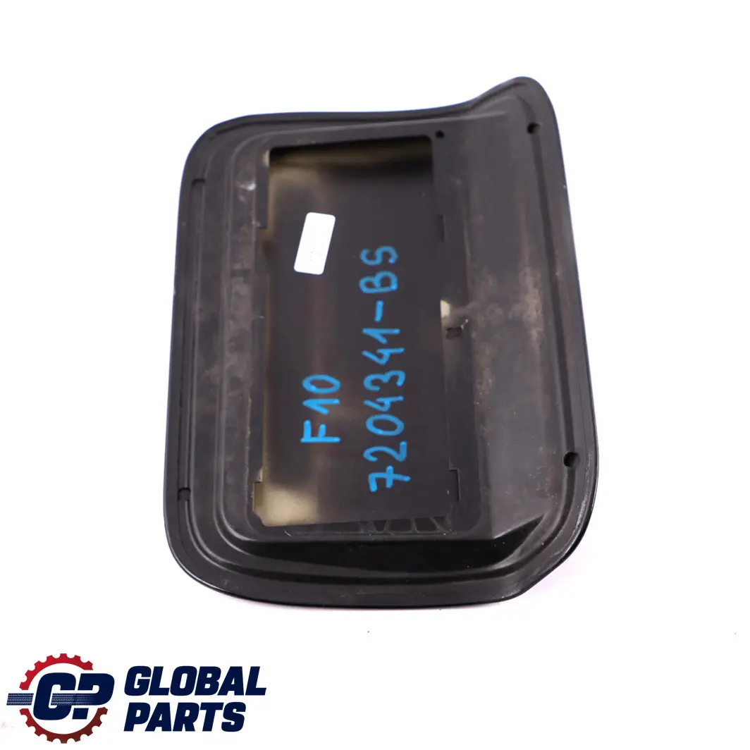 BMW F10 LCI Fuel Filler Fill In Flap Cover Black Sapphire Metallic 475 - SKU 7204341-BS - Part number 7204341