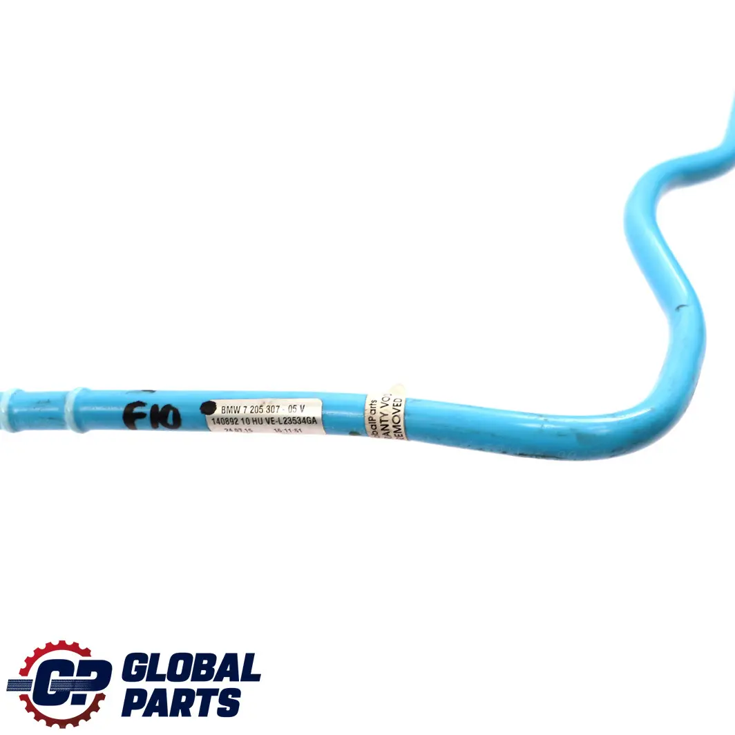 BMW F10 F11 LCI N47N N57 N57N Fuel Return Line Pipe Hose Rear - SKU 7205307 - Part number 7205307