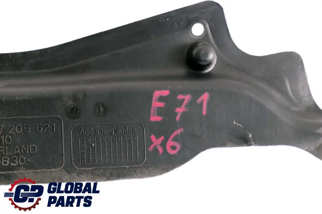 BMW X6 Serie E71 Copertura Piastra Rinforzo Isolamento Termico - SKU 7205621 - Numero di parte 7205621