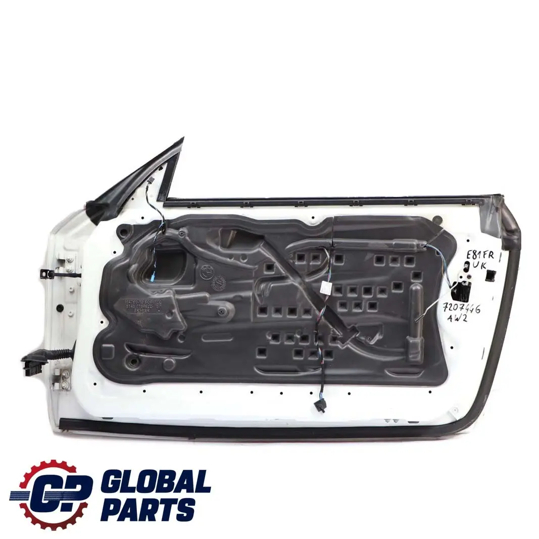 Door Front Right O/S Alpinweiss 3 Alpine White - 300 to BMW 1 E81 E82 E88 2 with Part number 7207446 BMW 1 E81 E82 E88 2 Door Front Right O/S Alpinweiss 3 Alpine White - 300 - SKU 7207446-AW2 - Part number 7207446