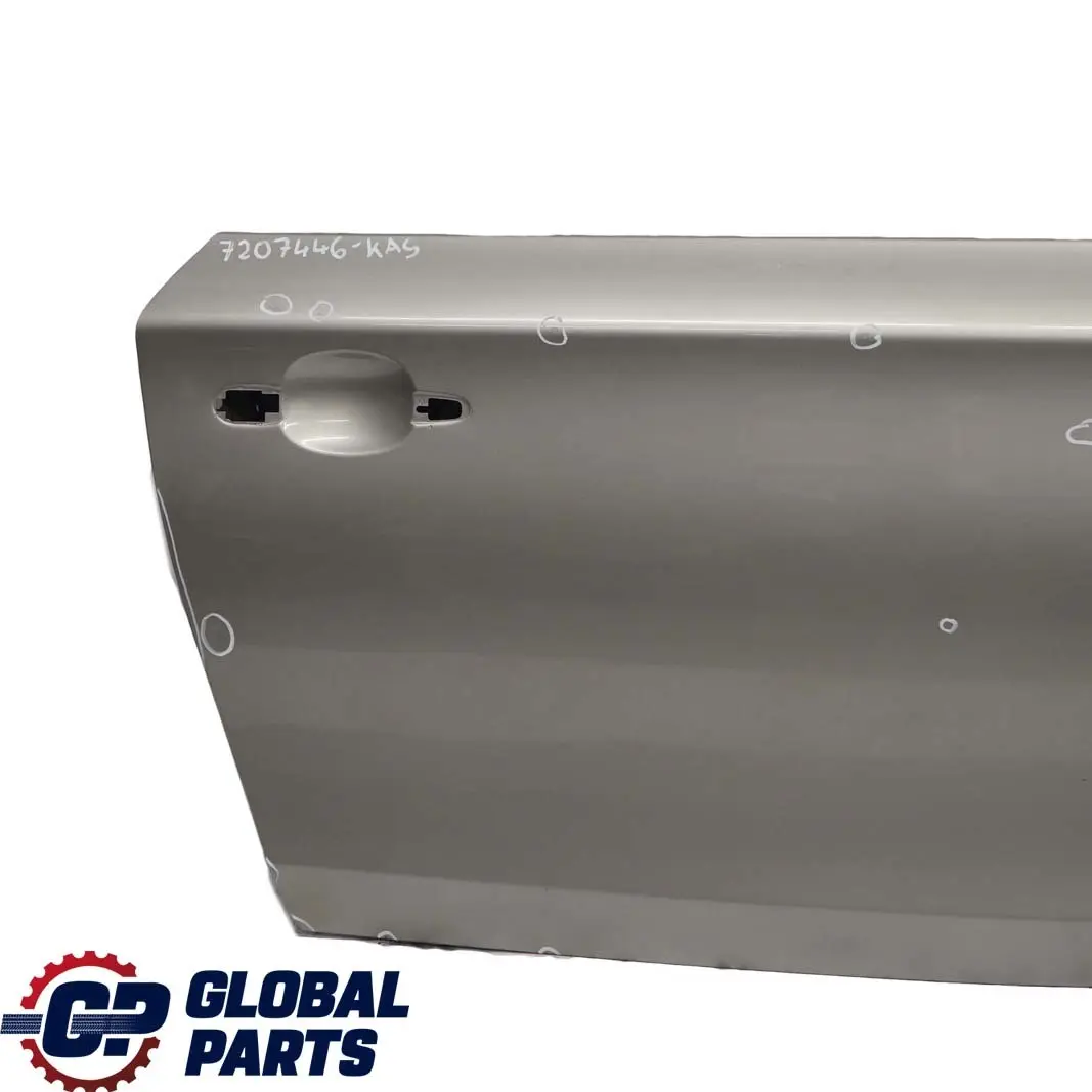 Door Front Right O/S Kaschmirsilber Cashmere Silver - A72 to BMW 1 E81 E82 E88 with Part number 7207446 BMW 1 E81 E82 E88 Door Front Right O/S Kaschmirsilber Cashmere Silver - A72 - SKU 7207446-KAS - Part number 7207446