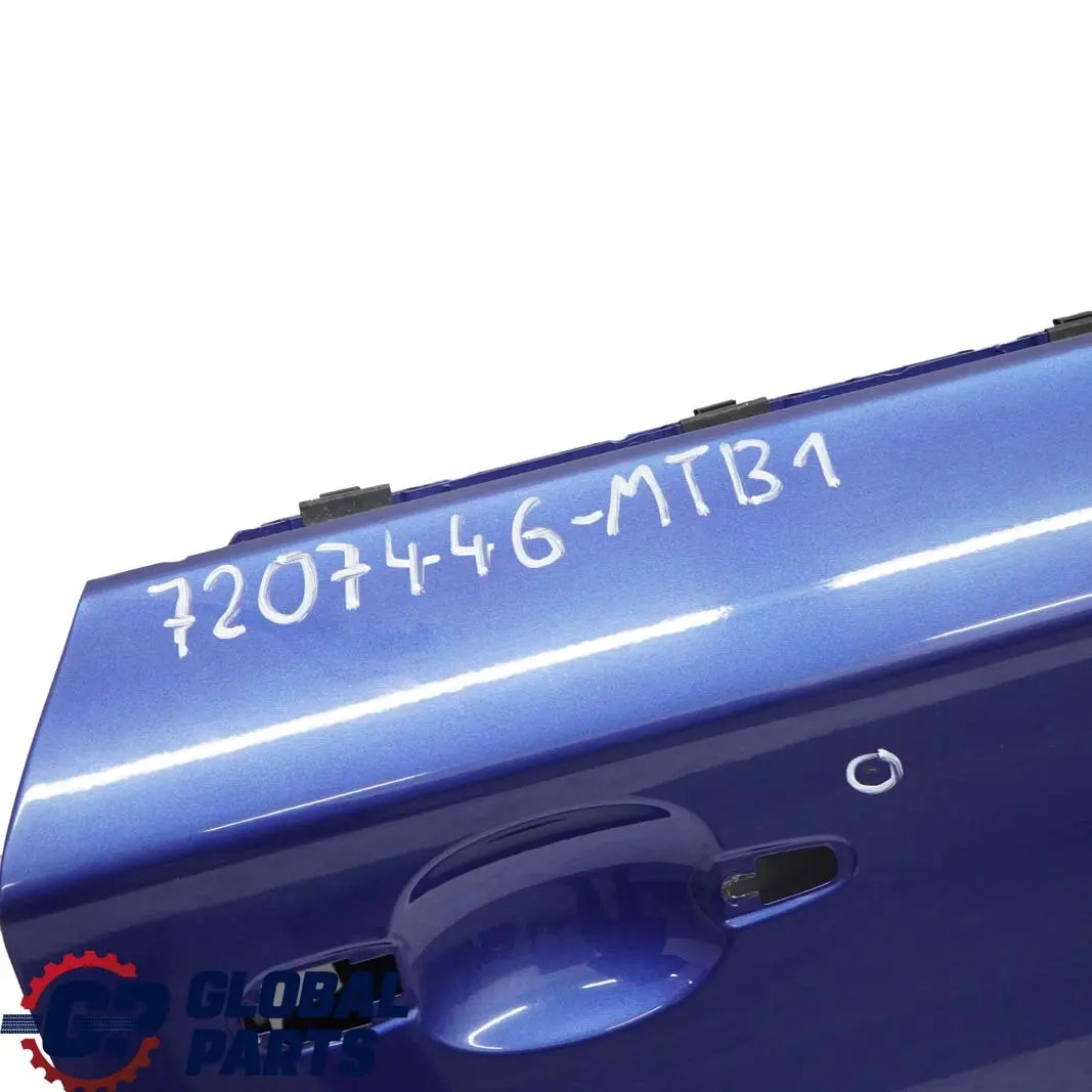 Puerta Delantera Derecha Montegoblau Azul Metalizado - A51 para BMW E81 E82 E88 con número de pieza 7207446 BMW E81 E82 E88 Puerta Delantera Derecha Montegoblau Azul Metalizado - A51 - SKU 7207446-MTB1 - Número de pieza 7207446