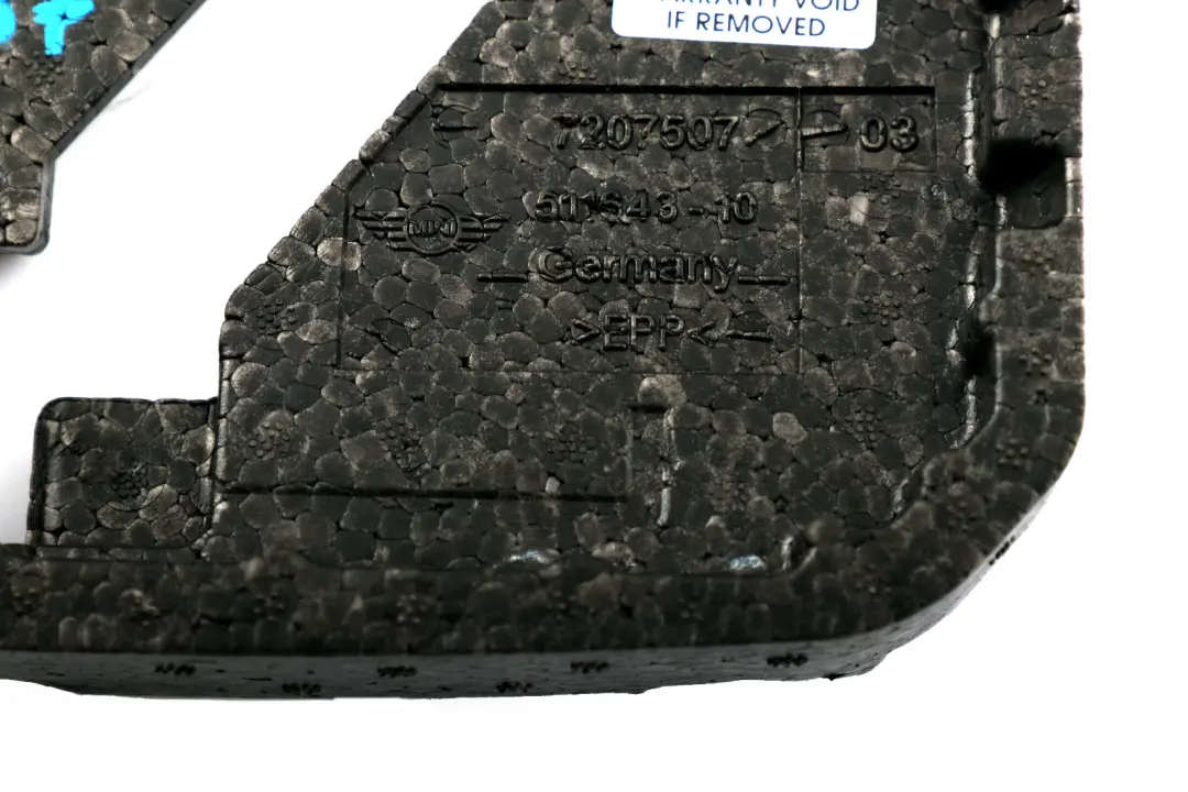 Pad Trunk Floor Padding to Mini R55 R56 R57 LCI with Part number 7207507 Mini R55 R56 R57 LCI Pad Trunk Floor Padding - SKU 7207507 - Part number 7207507
