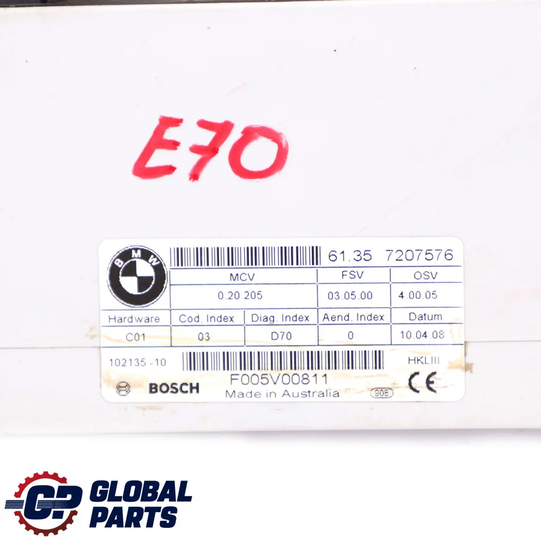 Steuergerät Heckklappenlift für BMW X5 X6 er E70 E71 mit Teilenummer 7207576 BMW X5 X6 er E70 E71 Steuergerät Heckklappenlift - SKU 7207576 - Teilenummer 7207576