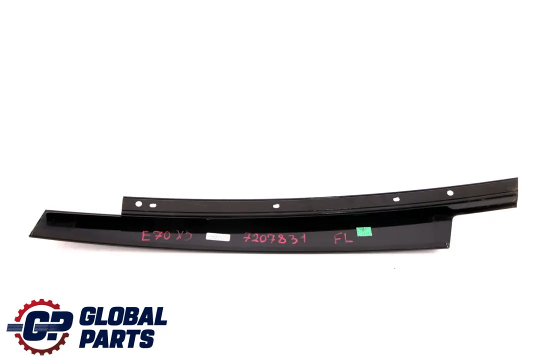 BMW X5 E70 Finitura Telaio Finestra Montante B Anteriore Sinistro Alto Lucido - SKU 7207831 - Numero di parte 7207831
