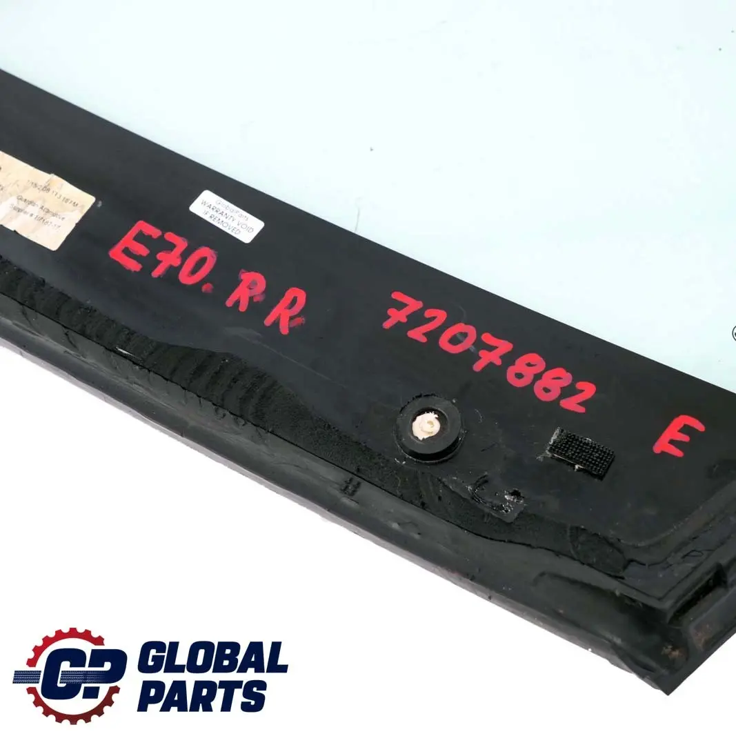 BMW X5 E70 Verde Finestrino Guarnizione Destra Indietro AS2 - SKU 7207882 - Numero di parte 7207882