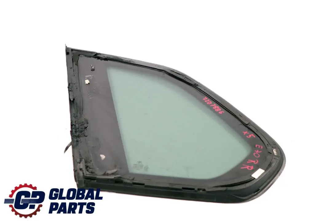 BMW X5 E70 Side Window Black Glass Gasket Rear Right O/S AS3 - SKU 7207886 - Part number 7207886