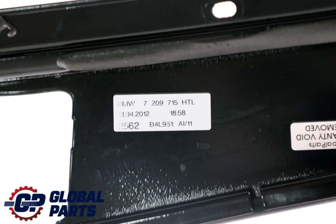 Tapa Columna Puerta Trasera Izquierda Embellecedor Pilar Negro para BMW F10 con número de pieza 7182293 BMW F10 Tapa Columna Puerta Trasera Izquierda Embellecedor Pilar Negro - SKU 7209715 - Número de pieza 7182293