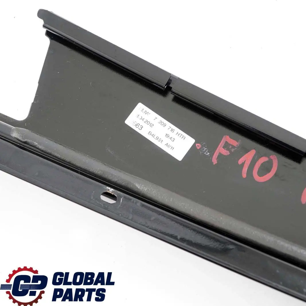 BMW F10 F11 Finisher B-Pillar Trim Cover Right Rear Door O/S Glanzschwarz - SKU 7209716 - Part number 7209716