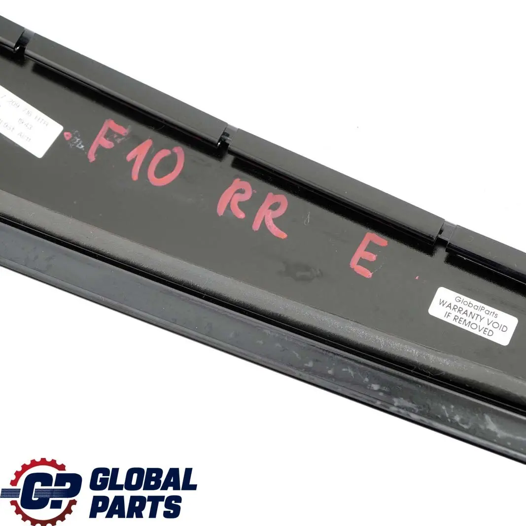 BMW F10 F11 Finisher B-Pillar Trim Cover Right Rear Door O/S Glanzschwarz - SKU 7209716 - Part number 7209716