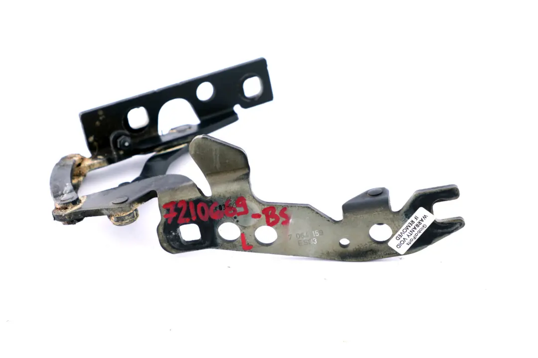 BMW E63 E64 LCI Linke Motorhaube Scharnier Black Sapphire - 475 7064159 - SKU 7210669-BS - Teilenummer 7210669