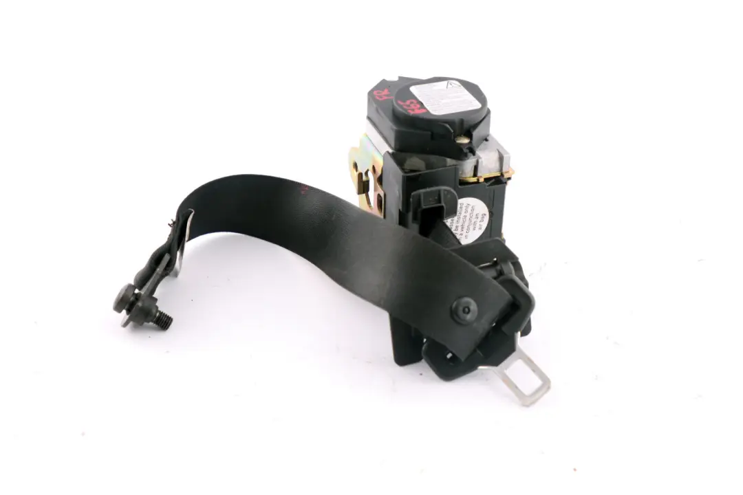 BMW E65 E66 E67 Front Right O/S Upper Seatbelt With Force Limiter Black - SKU 7210858 - Part number 7210858