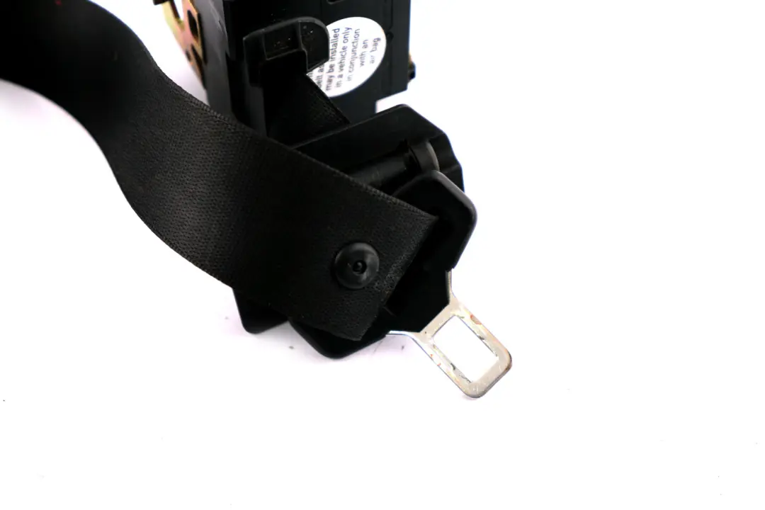 BMW E65 E66 E67 Front Right O/S Upper Seatbelt With Force Limiter Black - SKU 7210858 - Part number 7210858