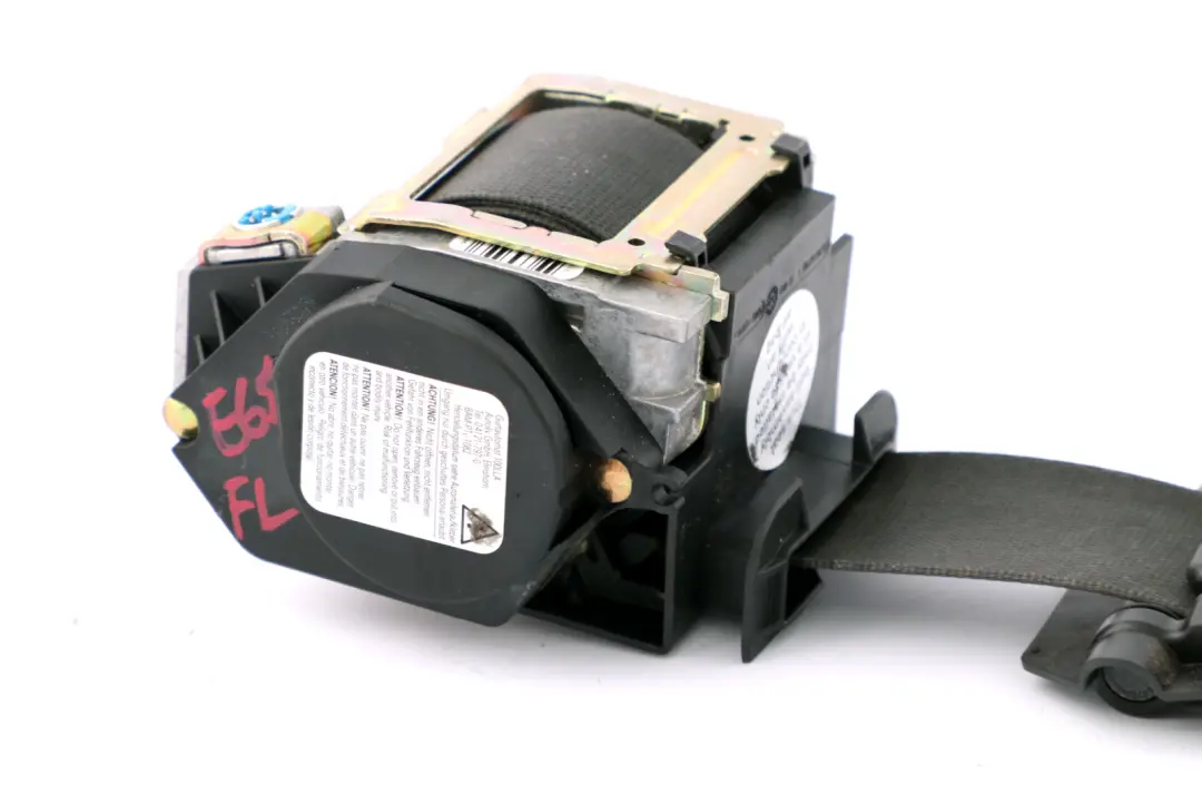 BMW 7 Series E65 E66 Upper Belt Force Limiter Front Left N/S Basalt Grey - SKU 7210859 - Part number 7210859