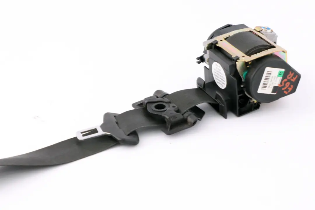 BMW E65 E66 E67 Front Upper Belt With Force Limiter Right O/S Grey - SKU 7210860 - Part number 72117210860