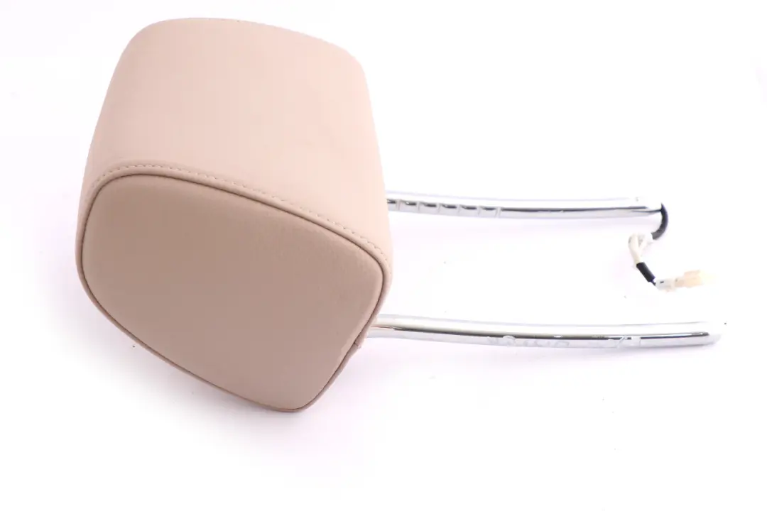 BMW E90 E91 LCI Front Seat Left Right N/O/S Oyster Leather Headrest - SKU 7211784 - Part number 7211784