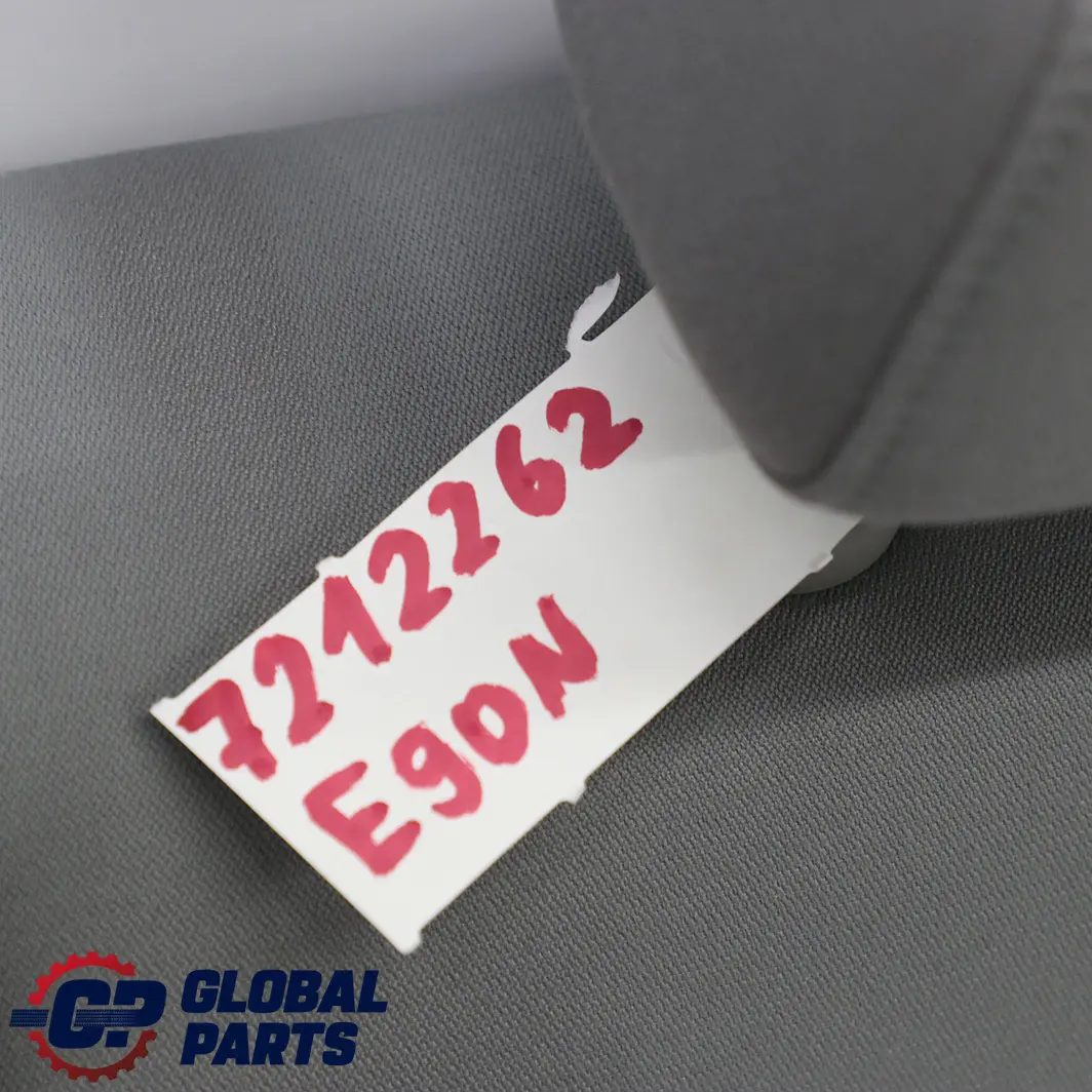 Asiento Trasero Respaldo Cubierta Tela Gris Vertex para BMW E90 LCI con número de pieza 7212262 BMW E90 LCI Asiento Trasero Respaldo Cubierta Tela Gris Vertex - SKU 7212262 - Número de pieza 7212262