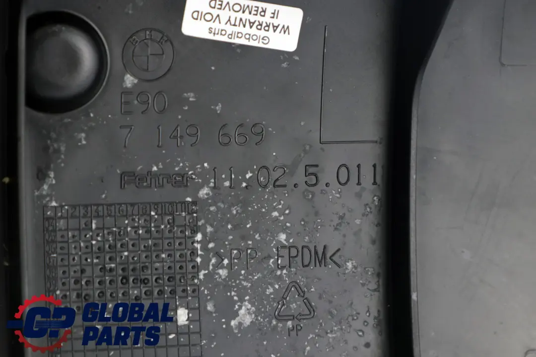 Lateral Trim Panel Cover Rear Left N/S Seat Cloth Grey to BMW 3 Series E90 LCI with Part number 7213595 BMW 3 Series E90 LCI Lateral Trim Panel Cover Rear Left N/S Seat Cloth Grey - SKU 7213595 - Part number 7213595