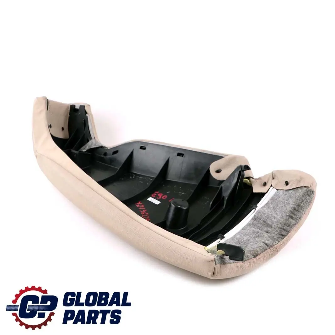 BMW E90 LCI Rivestimento Pannello Sedile Posteriore Sinistro Pelle Oyster - SKU 7213609 - Numero di parte 7213609