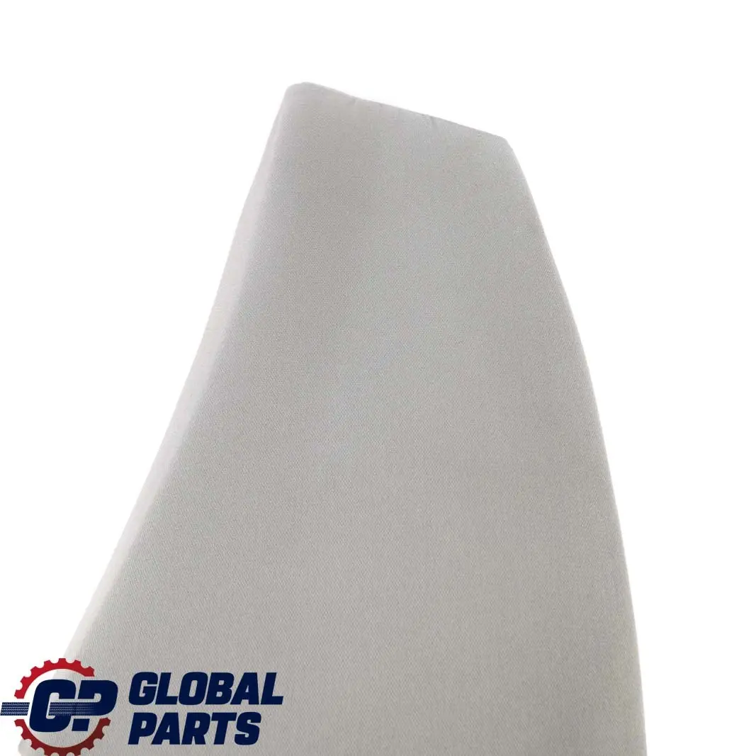 Asiento Trasero Izquierdo Side Finisher Cloth Vertex Grey para BMW E91 LCI Touring con número de pieza 7213617 BMW E91 LCI Touring Asiento Trasero Izquierdo Side Finisher Cloth Vertex Grey - SKU 7213617 - Número de pieza 7213617