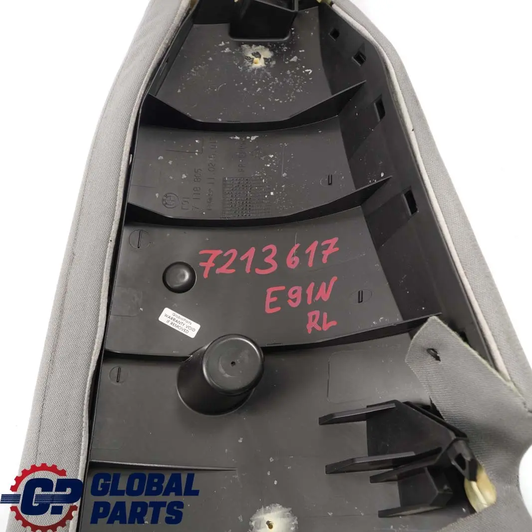 BMW 3 E91 LCI Touring Rücksitz Bezug Seitenteil Hinten Links Stoff Vertex Grau - SKU 7213617 - Teilenummer 7213617