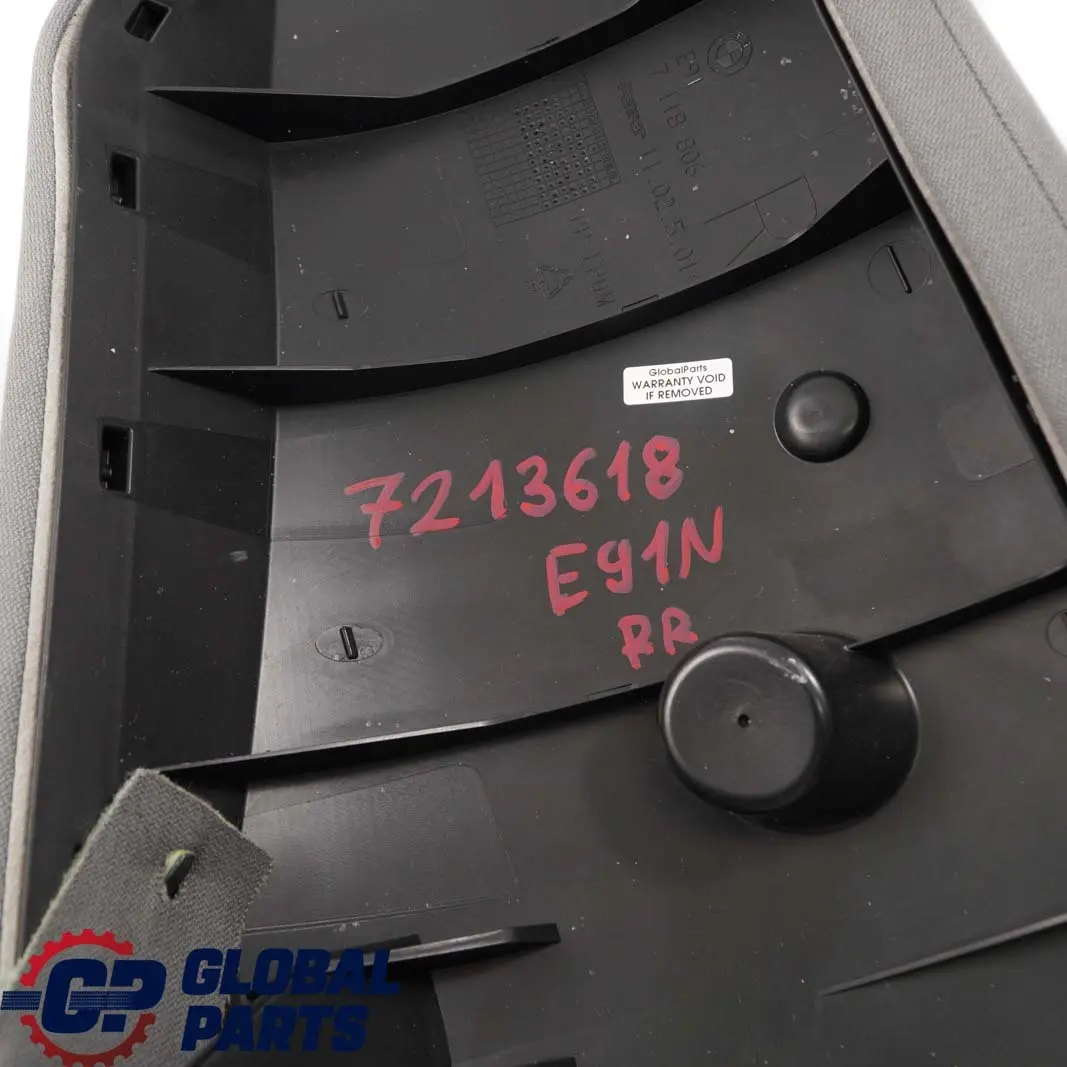 BMW E91 LCI Touring Sedile Posteriore Riferimento Laterale Dx Tessuto Vertex - SKU 7213618 - Numero di parte 7213618