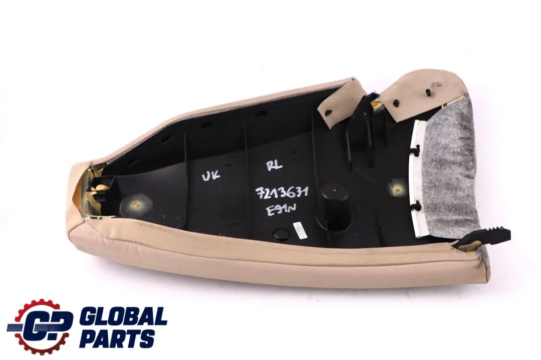 BMW 3 Series E91 LCI Touring Rear Seat Left N/S Side Finisher Leather Oyster - SKU 7213631 - Part number 7213631