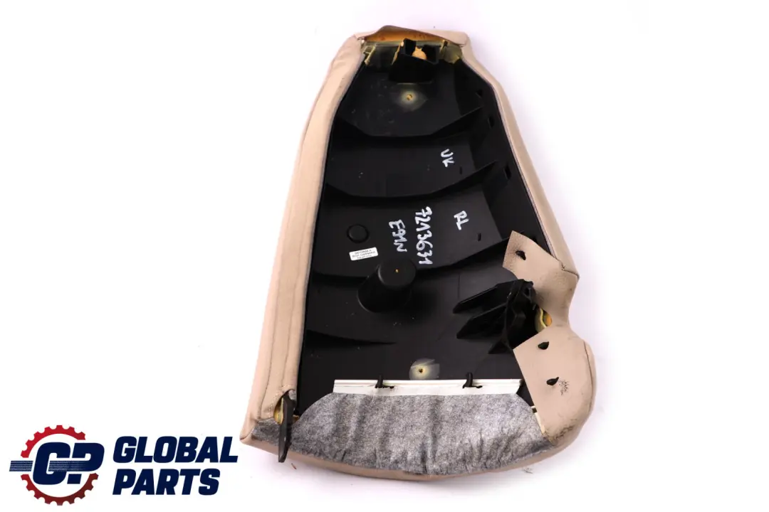 Asiento Trasero Izquierdo Lateral Acabado Cuero Oyster para BMW E91 LCI Touring con número de pieza 7213631 BMW E91 LCI Touring Asiento Trasero Izquierdo Lateral Acabado Cuero Oyster - SKU 7213631 - Número de pieza 7213631