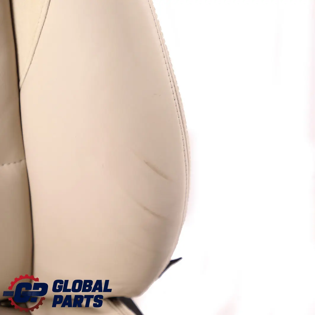 Front Left N/S White Leather Heated Sport Seat to BMW Z4 E89 Convertible Cabrio with Part number 7213969 BMW Z4 E89 Convertible Cabrio Front Left N/S White Leather Heated Sport Seat - SKU 7213969 - Part number 7213969