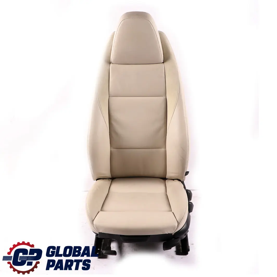 Front Left N/S White Leather Heated Sport Seat to BMW Z4 E89 Convertible Cabrio with Part number 7213969 BMW Z4 E89 Convertible Cabrio Front Left N/S White Leather Heated Sport Seat - SKU 7213969 - Part number 7213969