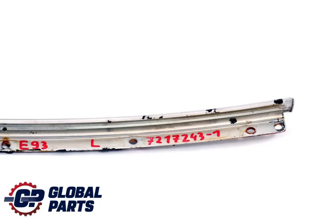 BMW E93 Guarnizione Tetto Guscio Medio Hardtop Striscia Sinistra Alu Opaco - SKU 7217243-1 - Numero di parte 7217243