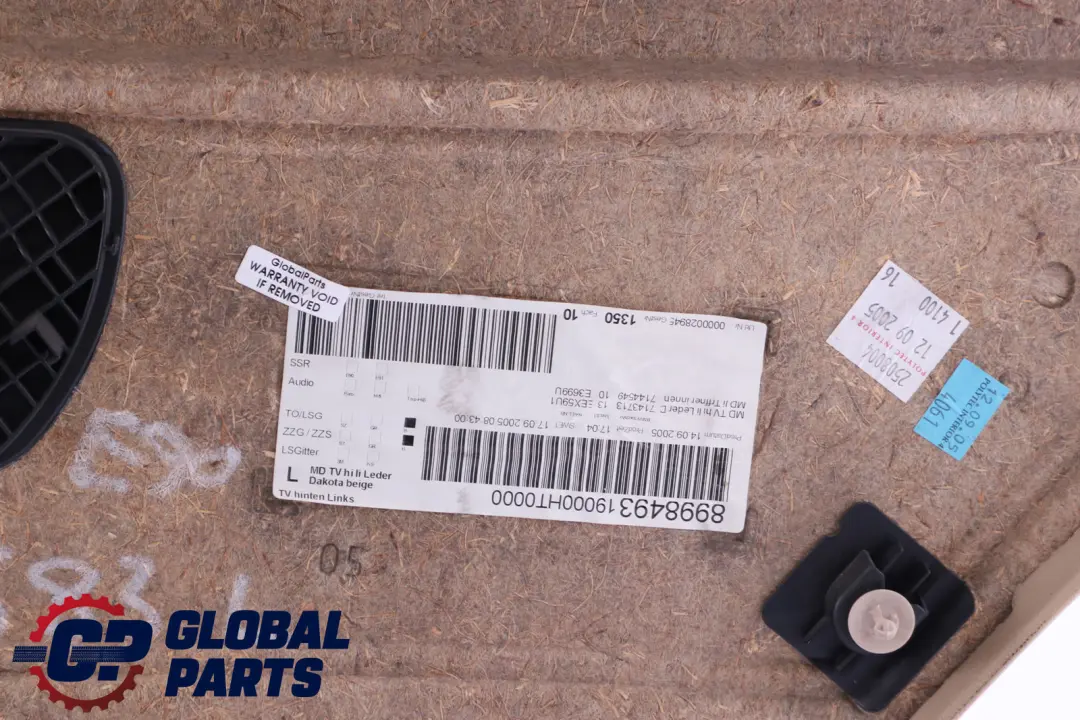 Garniture de Porte Arriere a Gauche Beige Cuir pour BMW 3 Serie E90 E91 à propos du numéro de pièce 7217583 BMW 3 Serie E90 E91 Garniture de Porte Arriere a Gauche Beige Cuir - SKU 7217583 - Numéro de pièce 7217583