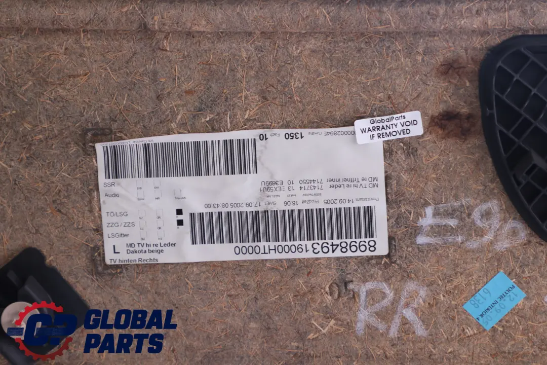 Reihe E90 E91 Türverkleidung Hinten Rechts Beige Leder für BMW 3 mit Teilenummer 7217584 BMW 3 Reihe E90 E91 Türverkleidung Hinten Rechts Beige Leder - SKU 7217584 - Teilenummer 7217584