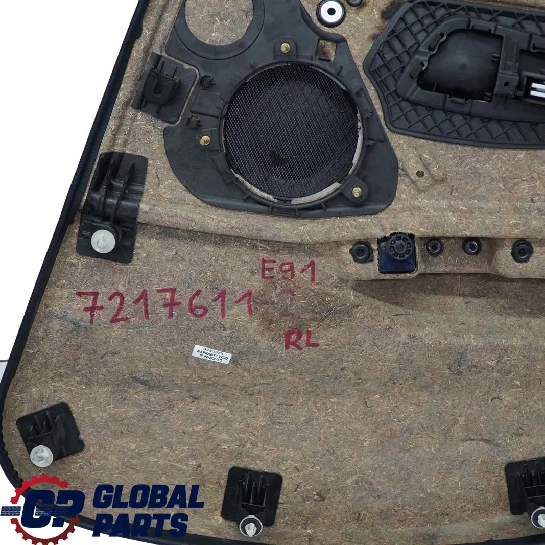 Türverkleidung Hinten Links Schwarz Leder Abdeckung für BMW 3 er E90 E91 mit Teilenummer 7217611 BMW 3 er E90 E91 Türverkleidung Hinten Links Schwarz Leder Abdeckung - SKU 7217611 - Teilenummer 7217611