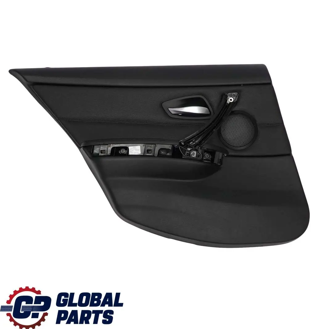 BMW 3 er E90 E91 Türverkleidung Hinten Links Schwarz Leder Abdeckung
