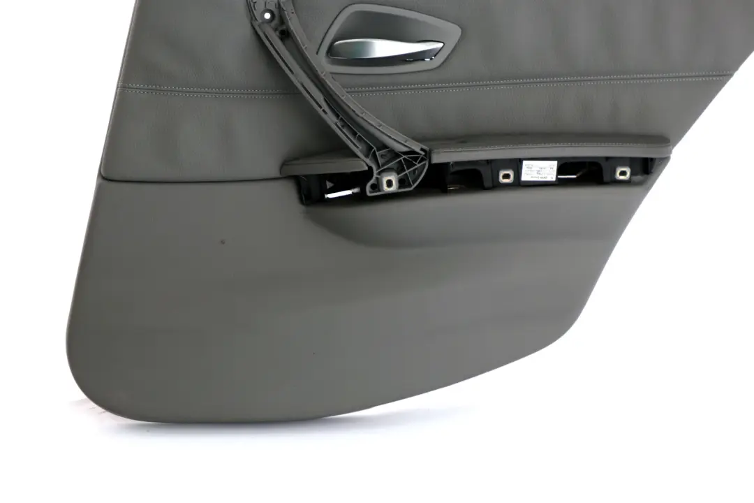BMW 3 SERIES E90 E90N E91 E91N LCi DOOR LINING CARD LEATHER REAR RIGHT GREY O/S - SKU 7217614 - Part number 51427217614
