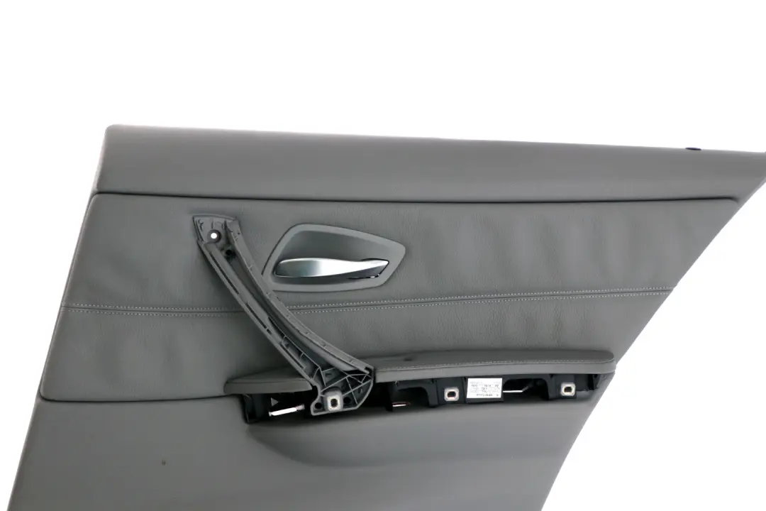 BMW 3 SERIES E90 E90N E91 E91N LCi DOOR LINING CARD LEATHER REAR RIGHT GREY O/S - SKU 7217614 - Part number 51427217614