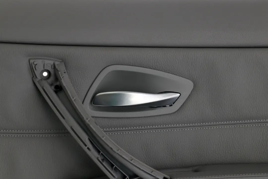 DOOR LINING CARD LEATHER REAR RIGHT GREY O/S to BMW 3 SERIES E90 E90N E91 E91N LCi with Part number 51427217614 BMW 3 SERIES E90 E90N E91 E91N LCi DOOR LINING CARD LEATHER REAR RIGHT GREY O/S - SKU 7217614 - Part number 51427217614