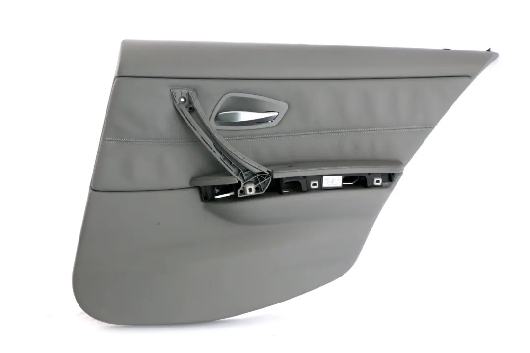 DOOR LINING CARD LEATHER REAR RIGHT GREY O/S to BMW 3 SERIES E90 E90N E91 E91N LCi with Part number 51427217614 BMW 3 SERIES E90 E90N E91 E91N LCi DOOR LINING CARD LEATHER REAR RIGHT GREY O/S - SKU 7217614 - Part number 51427217614