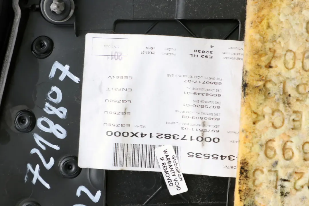 BMW 3 er E92 Coupe Seitenverkleidung hinten links Schwarz Leder - SKU 7218807-1 - Teilenummer 7218807