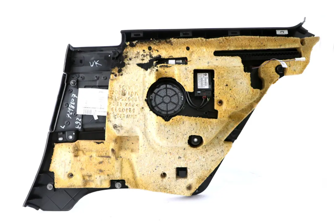 Seitenverkleidung hinten links Schwarz Leder für BMW 3 er E92 Coupe mit Teilenummer 7218807 BMW 3 er E92 Coupe Seitenverkleidung hinten links Schwarz Leder - SKU 7218807-1 - Teilenummer 7218807