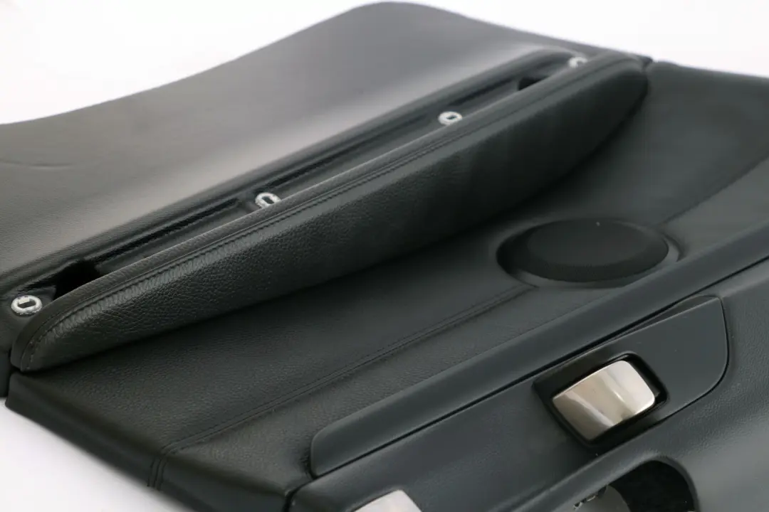 Left N/S Lateral Trim Panel Lining Black Leather to BMW 3 Series E92 Rear with Part number 7218807 BMW 3 Series E92 Rear Left N/S Lateral Trim Panel Lining Black Leather - SKU 7218807 - Part number 7218807