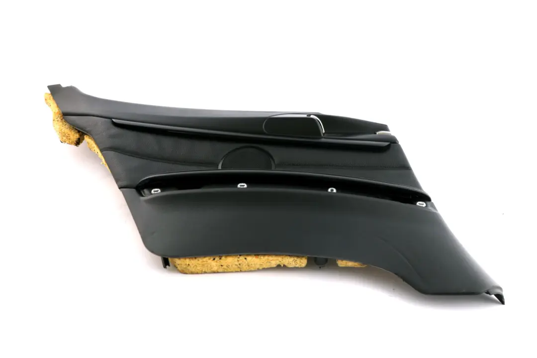 Left N/S Lateral Trim Panel Lining Black Leather to BMW 3 Series E92 Rear with Part number 7218807 BMW 3 Series E92 Rear Left N/S Lateral Trim Panel Lining Black Leather - SKU 7218807 - Part number 7218807