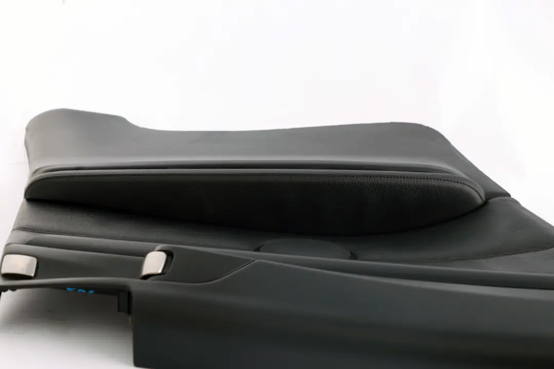 Left N/S Lateral Trim Panel Lining Black Leather to BMW 3 Series E92 Rear with Part number 7218807 BMW 3 Series E92 Rear Left N/S Lateral Trim Panel Lining Black Leather - SKU 7218807 - Part number 7218807