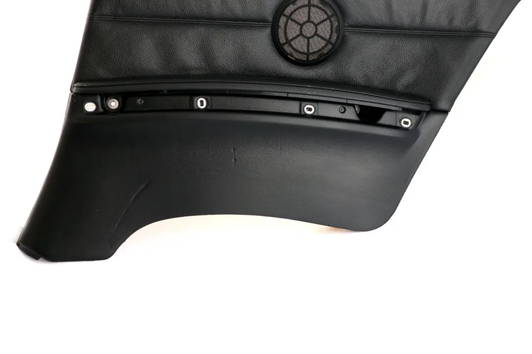 Right O/S Lateral Trim Panel Lining Black Leather to BMW 3 Series E92 Rear with Part number 7218808 BMW 3 Series E92 Rear Right O/S Lateral Trim Panel Lining Black Leather - SKU 7218808 - Part number 7218808